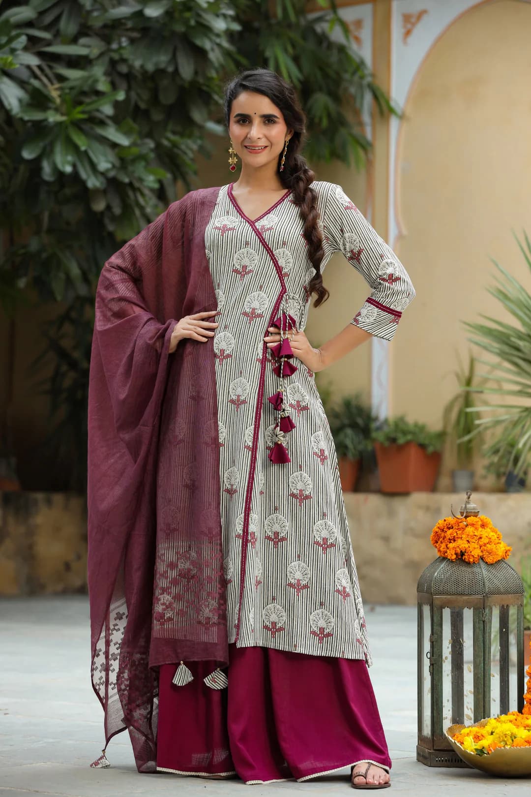 Wrap-style Angrakha Kurti in Cyprus